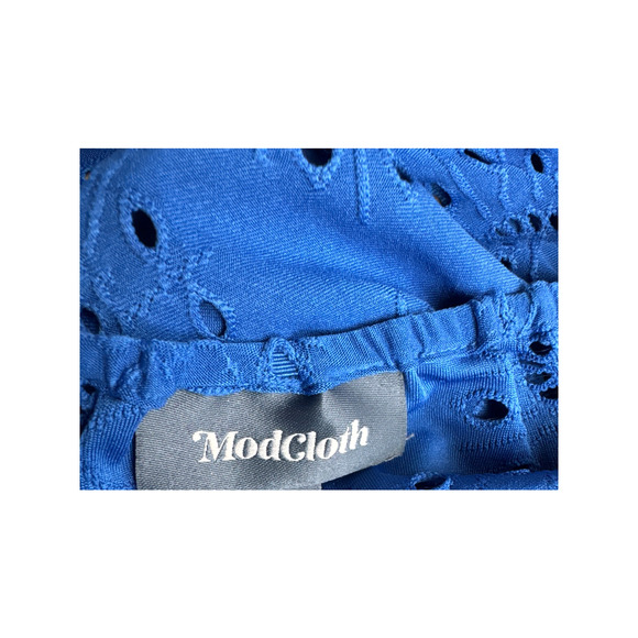 Modcloth Sought After in Sapphire Halter Top Sapphire Blue Women's Size 1X NWT - Picture 4 of 5